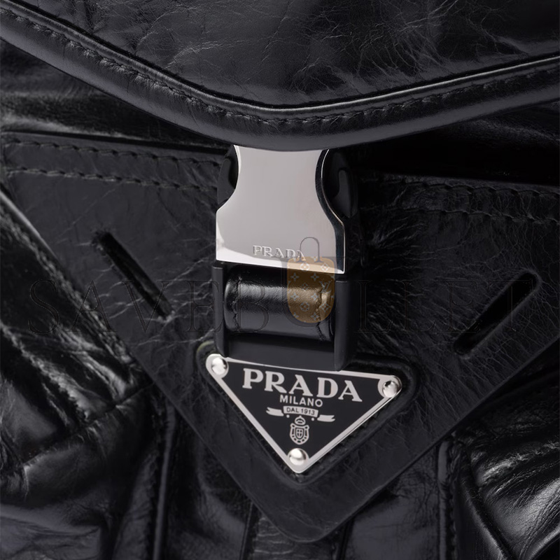 PRADA LEATHER SHOULDER BAG 2VD062 (29*23*15cm)